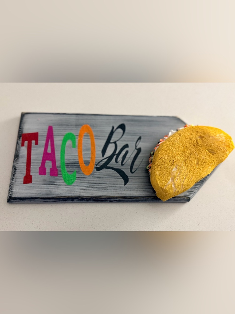 Hand-Painted Sign Taco Bar